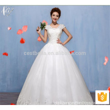 Romantic tulle fashionable custom made slim fit ball gown Princess Wedding Dress